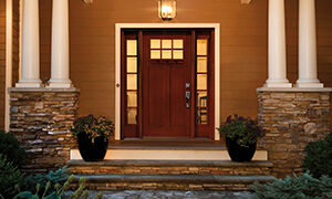 Entry door of a house